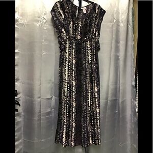 Purple multi maxi dress